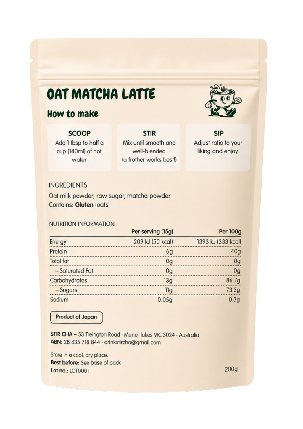 Oat Matcha Latte