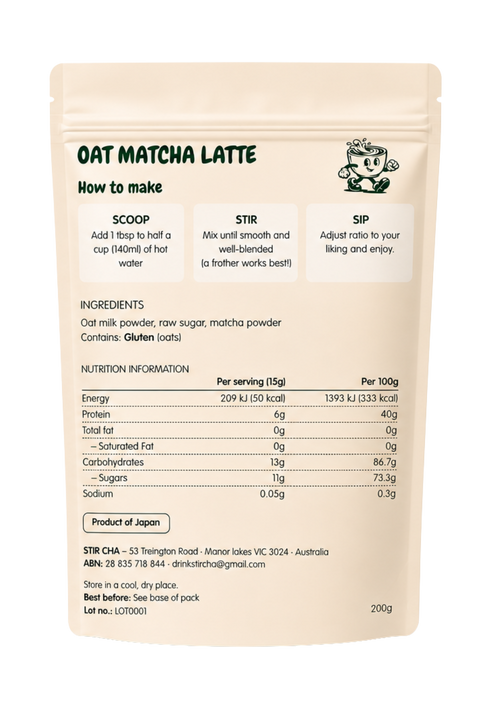 Oat Matcha Latte